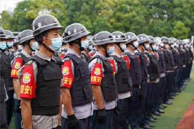 当阳保安硬核护学 培训演练正当时
