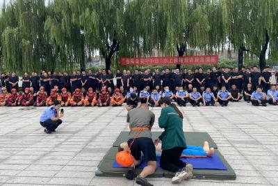 当阳长坂坡医院“急救之帆”宣讲队参与市公安、消防联合演习