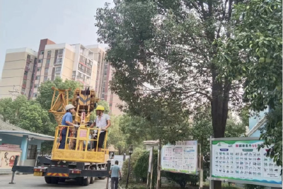 【下基层、察民情、解民忧、暖民心】一枝一叶总关情 市税务局修剪包保小区树枝