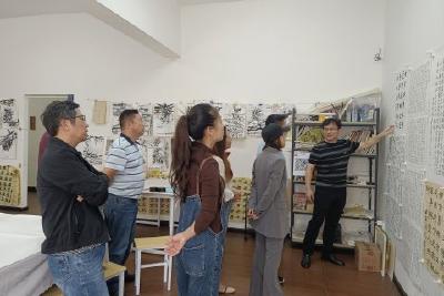 【宣传阐述社会主义核心价值观】当阳市文化馆线上线下联动开展书法沙龙活动