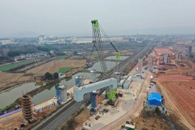 成功吊装！沪渝蓉高铁武宜段最新进展