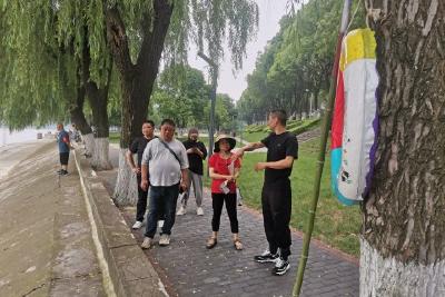 市园林中心开展公园水域防溺水安全巡查