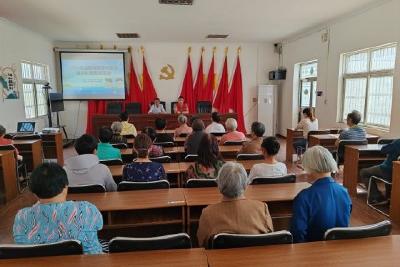 坝陵街道新时代文明实践所开展“防溺水”安全知识科普宣传活动