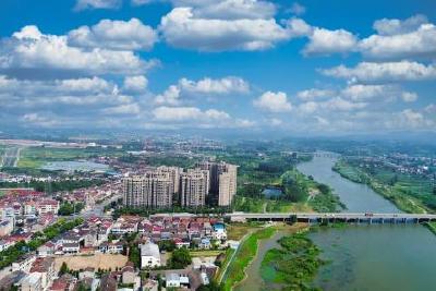 当阳沮河湿地公园沿河绿道上“新”