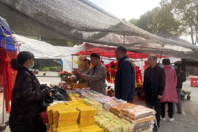 市纪委监委派出第四纪检监察组检查督导清明祭扫工作