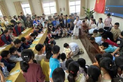 庙前镇卫生院走进校园开展防溺水安全教育活动