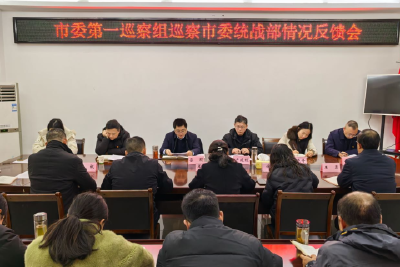 市委第一巡察组向市委统战部反馈巡察意见