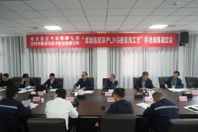 湖北晋控气体有限公司“煤制氮肥联产LNG液氮洗工艺”通过科技成果鉴定