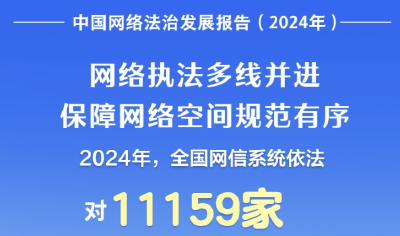 数读2024中国网络法治建设“成绩单”
