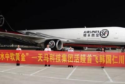 花湖机场首单鲜活水产品试航成功
