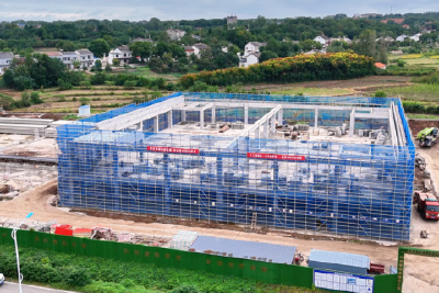 【聚力支点建设 冲刺全国百强】远蓝机器年产450台套精密机械制造扩建项目整体施工进度已完成三分之一