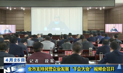 【视频】黄冈市支持民营企业发展“千企大会”视频会召开