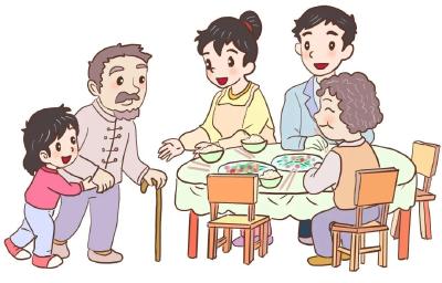 围桌合餐讲礼仪 一筷一勺见文明