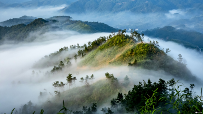 雨行九龙山