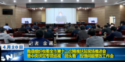 【视频】英山县组织收看全市第十二次精准扶贫现场推进会暨中央扶贫专项巡视“回头看”反馈问题整改工作会
