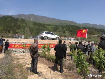 自然保护区英山管理局在联系村开展主题党日活动