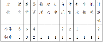 英山县博文实验学校2020年公开招聘教师公告