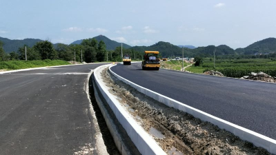 英山县318环城一级路项目建设快速推进
