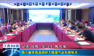  【视频】陈少敏到英山县调研大健康产业发展情况