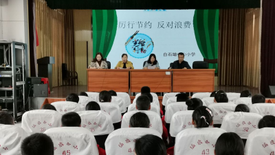 英山縣白石坳小學(xué)開展“厲行節(jié)約 反對浪費”主題宣講活動