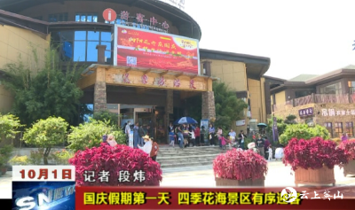【视频】国庆小长假第一天英山四季花海景区有序开放迎客   