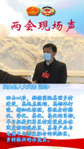 【两会现场声】英山县人大代表：张晗