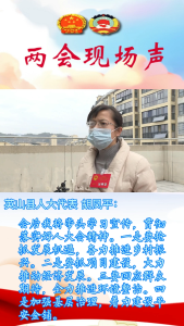 【两会现场声】英山县人大代表：胡凤平