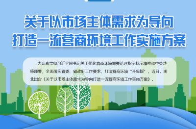 聚焦市场主体需求 湖北再出“20条”全力打造一流营商环境
