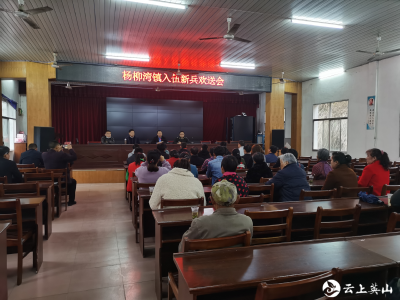杨柳湾镇召开春季新兵欢送会