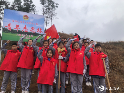 思源学校:红领巾植树护绿在行动