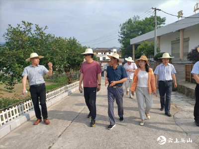 省财政厅验收南河镇瓦寺前村美丽乡村建设工作   