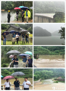郑伦福到温泉镇检查督办防汛救灾工作