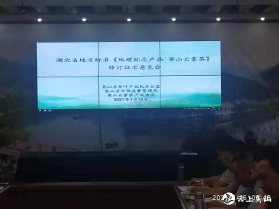 县茶叶办组织召开地理标志产品英山云雾茶标准修订会