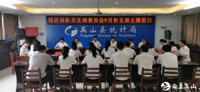 县统计局开展九月支部主题党日活动