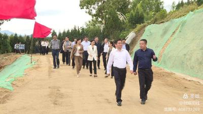 全县第三季度项目建设现场推进会召开