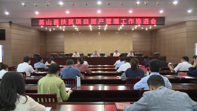 我县召开扶贫项目资产管理工作推进会