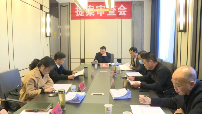 【聚焦两会】政协英山县第十届委员会第一次会议召开提案审查会议