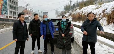 王海霞检查指导暴雪应急处置工作