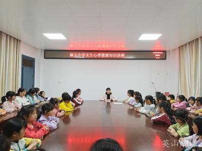 南河镇麻元小学开展女生心理健康知识讲座