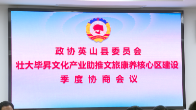 县政协举行“壮大毕昇文化产业 助推文旅康养核心区建设”季度协商会议 