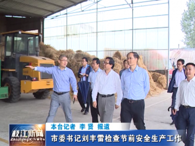 市委书记刘丰雷检查节前安全生产工作