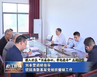 V视| 刘丰雷调研指导软弱涣散基层党组织整顿工作