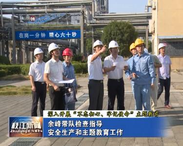 V视| 余峰带队检查指导安全生产和主题教育工作