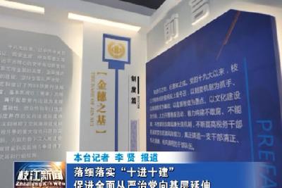 V视| 落细落实“十进十建” 促进全面从严治党向基层延伸
