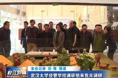 V视| 武汉大学经管学院调研组来我市调研