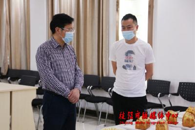 余峰调研安福寺食品工业园复工复产情况