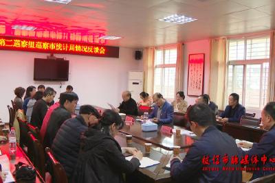 市委第二巡察组在市统计局召开巡察情况反馈会
