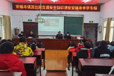 枝江市安福寺中学开展交通安全知识专题讲座