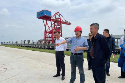 省港航局领导来我市调研多式联运项目