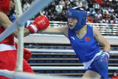 湖北队女子选手禹立赛挺进“2021年全国女子拳击锦标赛”决赛